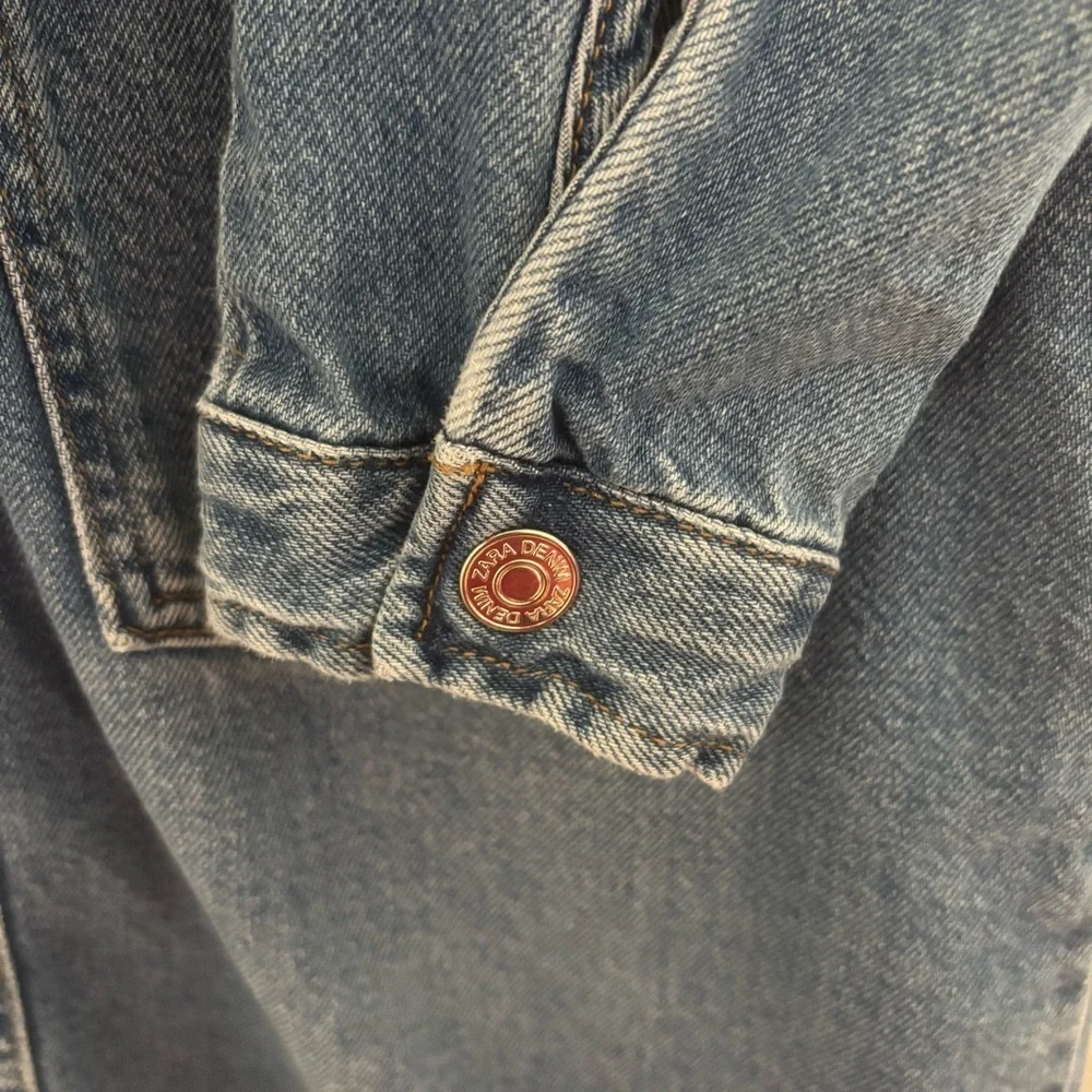 Zara Girls Denim Utility Shirt Dress | Size 13–14